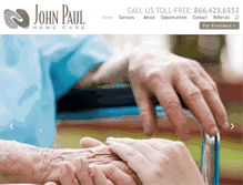 Tablet Screenshot of johnpaulhomecare.com